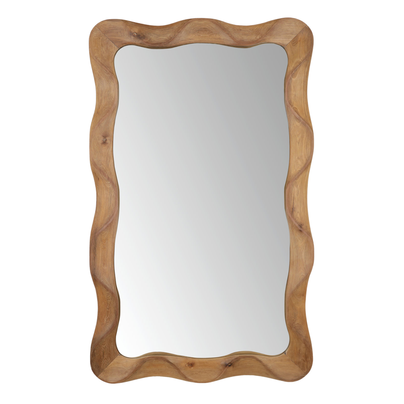 Adriana 79" Live Edge Teak Mirror — Premium Decor SD