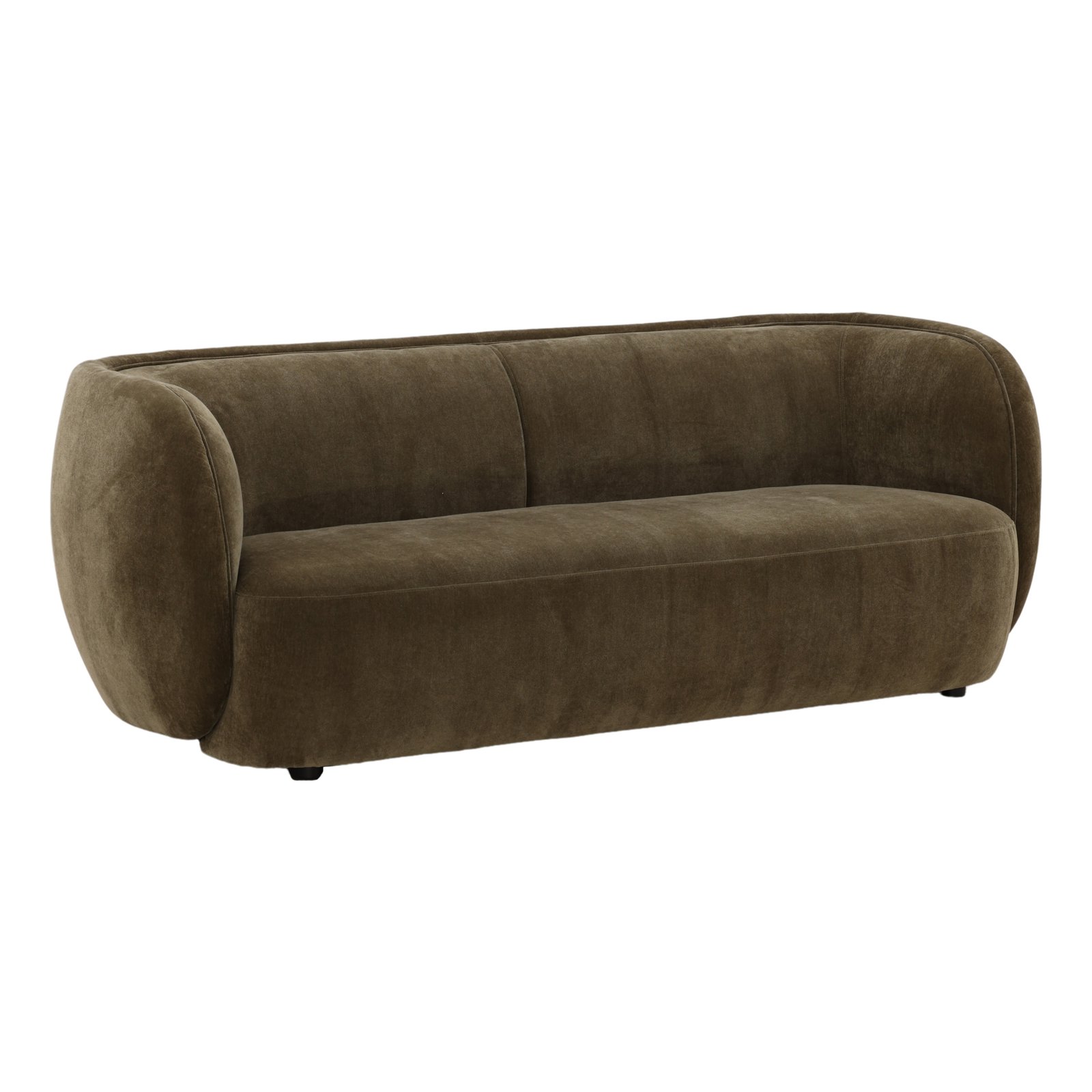 Glenhaven Cuved GOlive Velvet Sofa — Premium Decor SD